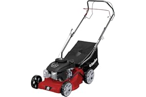 QGARDEN Q Garden QG40-145SP Self Propelled 4 Wheel Petrol Lawnmower with 7 Cutting Heights, Small To Medium Lawns, 40cm Cutting Width and 45L Collection Bag - 1 Year Guarantee