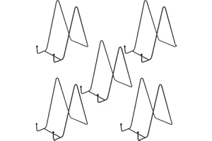 Fuyamp 5PCS Display Stands 6 Inches Picture Frame Stand, Stands for Display, Plate Holder Display Stand Holders for Picture, Decorative Plate, Dish, Book, Photo Easel and Tabletop Artistic Work(Black)