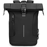 Lekespring Waterproof Rolling Backpack for Men and Women, Stylish Casual Travel Backpack, 17 Inch Portable Backpacks Ideal fo
