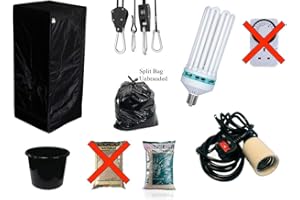 LUMII Best Complete Hydroponic Small Grow Room Tent Canna CFL Light Kit 40x40x140 (0.4x0.4x1.4Meter terra 10 liter)