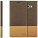 Produktbild zanasta Designs Tasche Samsung Galaxy A3 (2017) Hülle Flip Case Slim Schutzhülle Handytasche mit Kartenfach, Standfunktion | Hellbraun