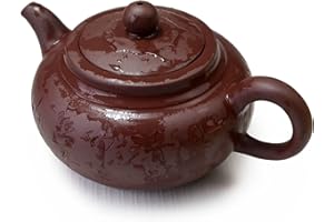 YXHUPOT Czajniczek 295 ml chińskie doniczki z gliny Yixing zaparzacz do luźnej herbaty ręcznie rzeźbiony