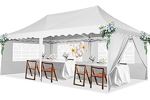HOTEEL Carpas para Exteriores 3x6 Carpa Plegable Pergolas De Jardin con Paredes Laterales Impermeable Tarea Pesada Cenador para Acampar En El Patio Trasero Boda Fiesta De CumpleañOs