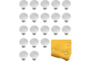 TOUMETT 20 Pcs Duvet Cover Clips,Mushroom Anti-Slip Duvets Covers Fixing Clip Round Quilt Holders With Buttons,Bedroom Bedding Retaining Fixator,for Comforter Blanket Bed Sheetto Keep In Place (White)