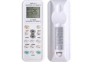 KUKUPOW Mando Universal para Aire Acondicionado K-1028E, 1000 en 1 A/C Control Remoto LCD Digital Mando Distancia Aire Acondicionado Compatible con Fujitsu, LG, Panasonic, Samsung, Mitsubishi