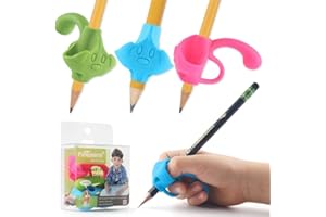 Firesara Pencil Grips, Nouveau Brevet Original, Fixes par Cinq Doigts et un Dispositif Correction écriture Aide Aux Besoins Spéciaux des Enfants D'âge Préscolaire(3pcs)