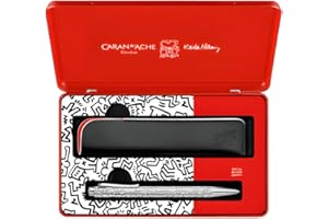 Caran d'Ache Zestaw Erydor KEITH HARING długopis i skórzane etui – edycja specjalna