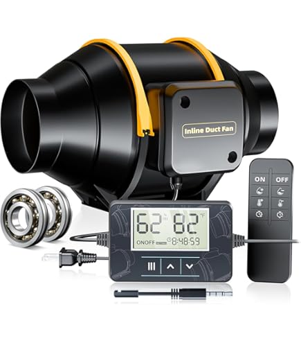 Ventola Di Aspirazione 150mm WiFi Con App - Estrattore D'Aria Programmable Per Bagno E Coltivazione - Foto 10