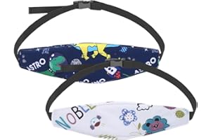 DIIWMME 2 packs seggiolino auto sonno testa supporto cinghia traspirante regolabile per la testa dei bambini supporto per la testa di sicurezza per bambini seggiolino auto hugger supporto per la testa per (B)
