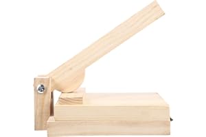 Angoily Prensa de Tortilla de Madera Manual para Hacer Tortillas de Maíz Tortillas de Azúcar Tortitas de Masa de La Piel