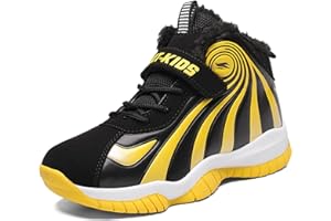 DUORO Kinder Winterschuhe Jungen rutschfest Trekking Wanderschuhe Warm Gefüttert Sneaker Bequem Baumwollschuhe