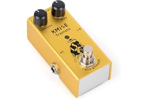 KMISE Mini pedale per effetti per chitarra elettrica, tipo singolo, DC 9 V, true bypass (tremolo)