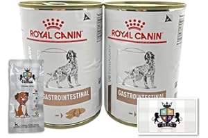 AETN Creations Bundle Pack of 2x400g Wet Gastrointestinal Veterinary Diet Dog Food for Adult Dogs with Long or short-term Digestive Sensitivities plus AETN Jerky Treat