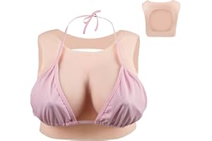 ‎CYOMI CYOMI Silikon Brüste Brustformen Realistisch Brustplatten Runder Kragen Hohle Zurück für Crossdresser Transgender Cosplay B-G Cup