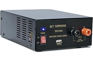 SKY TOPPOWER DC Power Supply 13.8V 30A Benchtop AC to DC Converter 5V/2A USB Port, Powering Amateur Radio, Ham Radio, Amplifiers Radio Scanners, Communication Equipment