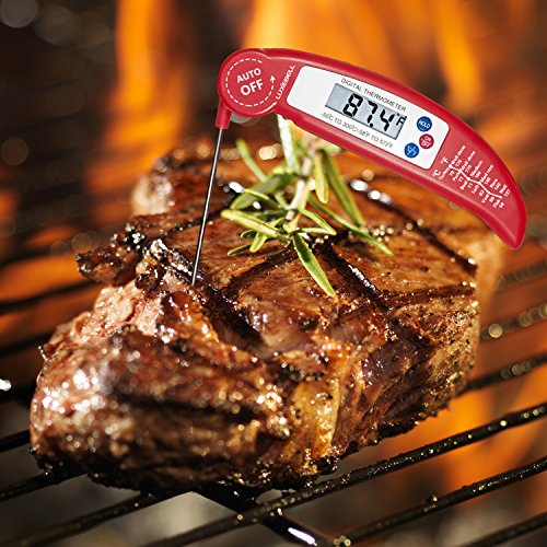 Luxebell® Küchenthermometer Digital LCD Haushaltsthermometer küchen für Kochen Küche Marmelade BBQ Grillen Wein Steak Milch - 2