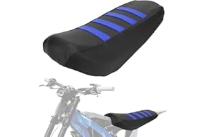 IUVWISN Dirt Bike Seat Cover Motorcycle Soft Anti-Slip Pad Rubber Fit for Surron Sur Ron Seat Light Bee S/X Electric Bike EBike Blue