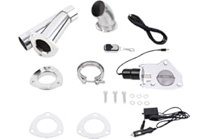 Honhill 63mm/2.5’’ Clapet echappement sans fil à distance système de découpe Soupape Echappement Electric Exhaust