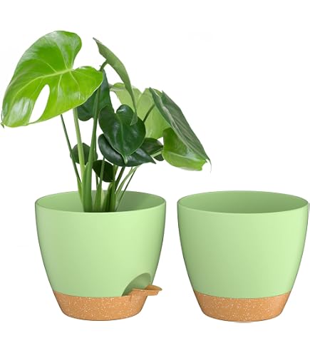 8 Pièces 10CM Cache Pot de Fleurs Plastique, Pot de Plante extérieur, Pot de Fleurs pépinière