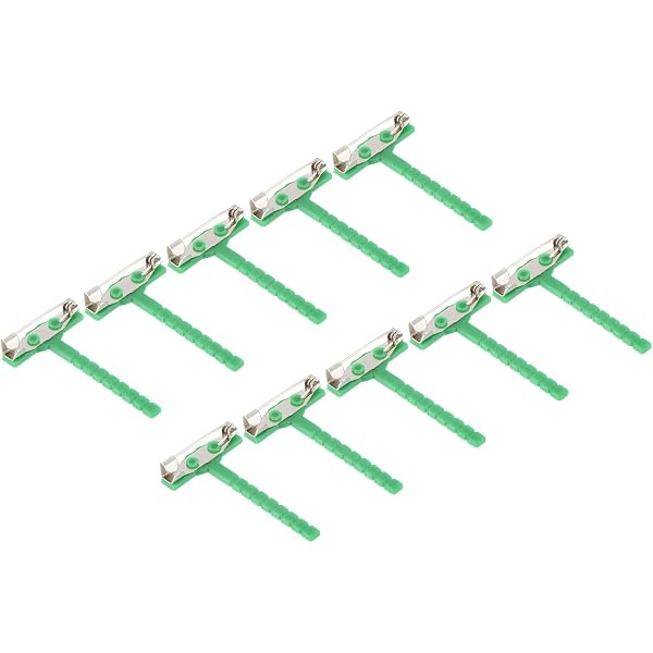 Lot De 50 Clips Pour Corsage Transparents - 4,5x2 Cm - Plastique Résistant - Pour Fixation Fleurs Sur Vêtements