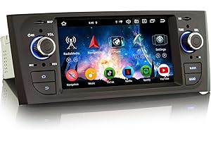 GONFEN 8-rdzeniowy 4 GB RAM 64 GB ROM Android 14 radio samochodowe Bluetooth z nawigacją GPS do FIAT Grande Punto Linea obsługuje bezprzewodowe CarPlay Android Auto WiFi 4G DSP DAB+ OBD2 USB FM RDS, DTV,