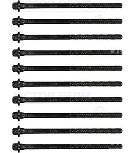 Kit Bulloni Testata Ajusa 81039200 - M10 X 119mm, Passo 1.25, 10 Pezzi