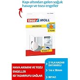 MollGenel Ama&ccedil;lı Kapı-zemin Arası K&ouml;p&uuml;k, Beyaz, 1m X 38mm