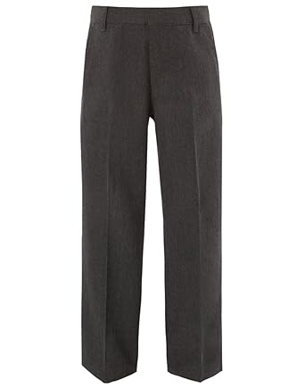 BOYS SCHOOL TROUSERS CHARCOAL GREY BLACK 3-16 YEARS EX STORE BRAND ...