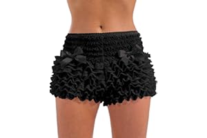 FUN SHACK Pantalon à volants pour femme - Style burlesque - En dentelle - Accessoire de costume