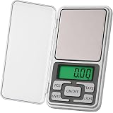 ATOM A 100 Series Digital Pocket Weighing Scale, 200g Capacity with 0.01g Precision | Auto Calibration & Tare Function | Jewellery, Kitchen, Lab Use | 2 AAA Batteries Included. For Domestic use only: 