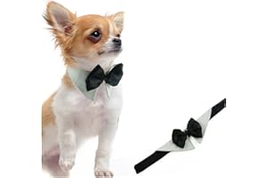 L-Peach Kostium dla zwierząt domowych, muszka, kostium regulowany, dla psa, kota, szczeniaka, krawat dla psa, na wesele, imprezę, gentleman, garnitur S