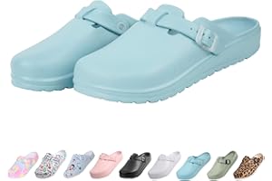Geweo Garden Shoes Womens Mens, Work Mules Clogs Non-Slip Lightweight Adjustable Sandals Nurse Walking Shoes Indoor Outdoor Comfortable Slippers
