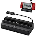 Dobewingdelou Game Card Reader for Switch/Switch OLED TV Charging Station DOBEWINGDELOU Accessories Game Card Holder Quick Switching PD Charing, 4K HDMI, USB 3.0 Port, LED Display