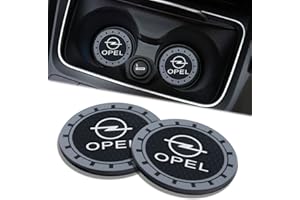 BIGROUP 2Pièces Porte-gobelet de Voiture pour Opel OMAX Vectra Astra Zafira Insignia,Porte-gobelet de Voiture en Caoutchouc antidérapant,sous-Verres de Voiture