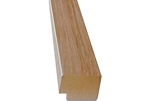 FLOORINTEX Remate 3D acústico (Remate Derecho 250x3,2x2,1 cm., Roble Natural) Paneles de Poliestireno imitación Madera Panel de Listones Friso de Listones Resistentes a la Humedad