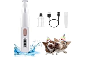 CHENRI PawTrim Pro Tondeuse à pattes sans douleur en quelques secondes, étanche, rechargeable, avec lumière LED, silencieuse, pour chien et chat