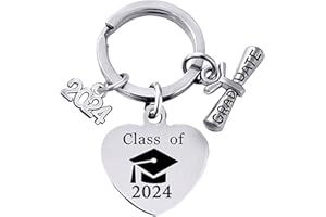 KEELYY Regalo de Graduación para Amigos Estudiantes, Llavero de Graduación, Llavero de Inspirados para ella Él Estudiantes Graduados, Recuerdo de Estudiante de Graduación