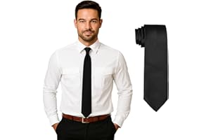 DonDon hombres corbata 7 cm business professional classica hecho a mano para la oficina o eventos festivos
