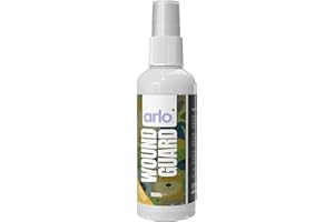ARLO. Wound Guard Antibacterial Spray 100ml | Dog & Cat Skin Cleansing Mist for Minor Cuts, Grazes & Hot Spots | No-Sting Moisture Shield for Irritated Areas | Travel Size Pet First Aid Spray