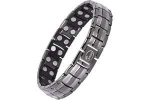 ‎JEROOT JEROOT Magnetisches Armband aus Titan, Magnetarmband für Herren, inkl. Werkzeug zum Entfernen