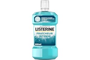 Listerine - Bain de Bouche Quotidien Fraîcheur Intense (bouteille de 500 ml) – Bain de bouche pour combattre les bactéries – Goût intense pour une haleine fraîche