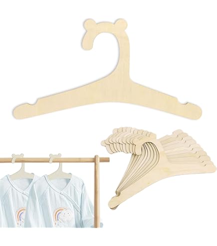 Lot De 10 Cintres En Bois Pour Vêtements D'animaux - Antidérapants, Portable, Pour Chien, Chat, Séchage Ou Rangement