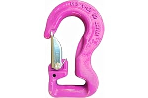 HZ HEBEN-ZURREN Round Sling Hook GK8 | 1t 2t 3t | EN 1677-1 | Purple Green Yellow | Lifting Strap Hook Grade 8 (1000 kg Purple)