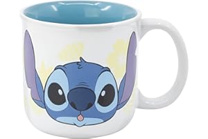 STOR Taza desayuno de cerámica de 400 ml de Stitch en caja regalo