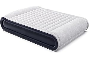 HERILIOS Queen Air Bed-Inflatable Mattress with Built-in Electric Pump, 3 Mins Quick Self-Inflation/Deflation Blow Up Bed, Integrated Raised Pillow and Storage Bag, 90" x 60" x 17"