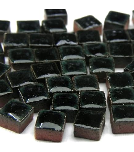 Mosaïque en résine 5x5 mm Effet brillant Flame Orange - France