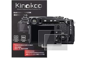 kinokoo Gehärtetes Glas für Fuji X-Pro2 Kristallklarer Film Fujifilm XPro2 Displayschutzfolie Blasenfrei/Kratzfest(2er Pack)