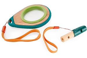 Magnifying Glass, Sustainable Bamboo And Plant-Plastic Detective Playset, Hape Nature Detective Set, Nature Exploration Toys for Outdoor Games. 3 years +