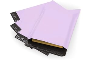 BUBBLEPOST Pack of 50 – 14 x 19 Inch | Pink Mailing Bags | Self Adhesive | Waterproof and Tear-Proof Postal Bags | Small to Large Sized Mixed Pink Plastic Mail Postage Plastic Envelopes