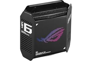 ASUS GT6 Tri-Band WiFi 6 Sistema WiFi 6 Mesh con Mobile Tethering, alternativa ai Router 4G 5G, Porta 2.5 G 5,9 GHz, copre oltre 500 mq, ASUS RangeBoost Plus, Sicurezza Internet Gratuita, 1 pezzo